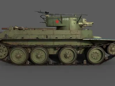 Soviet Tank BT-7A 3D model
