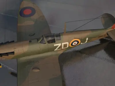 Supermarine Spitfire Mk-1 - revised 3D model