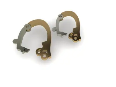 pearl enhancer hinged pendant bail 3D model