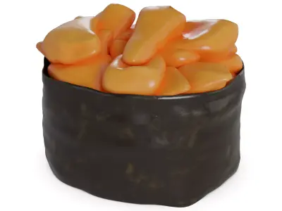 Sushi With curry sauce 3D model