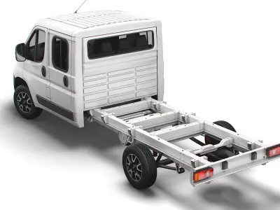 Opel Movano Chassis Truck Crew Cab 4035 WB XL 2022 3D model