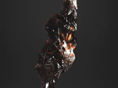 Glass crystal Free low-poly 3D model