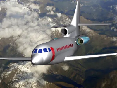 Dassault Falcon 3D print model