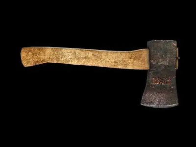 Old Axe V1 Low-poly 3D model