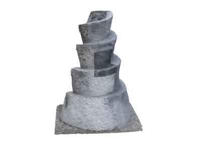 Historic totem helicoid shape 3D model