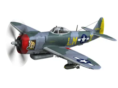 Republic P-47M Thunderbolt - Josephine 3D model