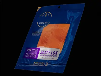 Sliced Salmon 3D model