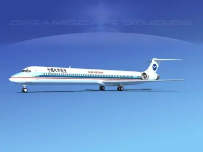 McDonnell Douglas MD-90 China Northern 3D model