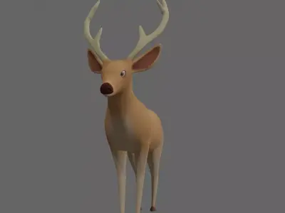 Deer Rigged 3D model