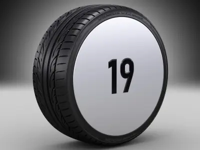 Hankook Ventus V12 Evo 2 17inch 18inch 19inch 3D model