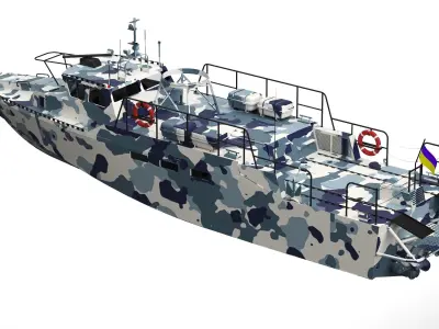 Combat Boat 3D model