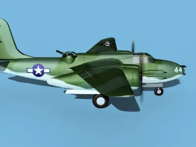 Douglas A-20G Havoc V03 3D model