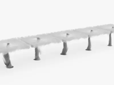 Twisting Tornado Funnel Column VDB for Blender 3D model