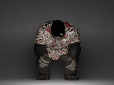 BigFoot Low-poly 3D model