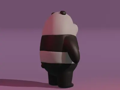 Panda bear 3D model