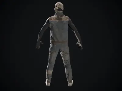 Skull armor 14 Low-poly 3D model