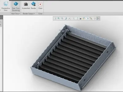 air louver Low-poly 3D model