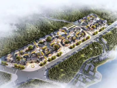 Contemporary Village 3D model