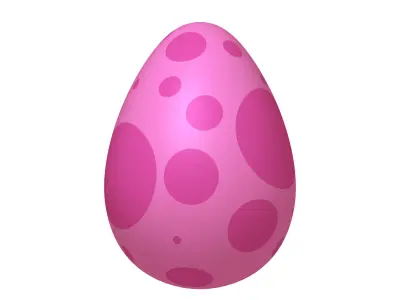 Dinosaur Egg Cartoon 3D model