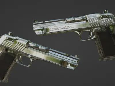 Desert Eagle Free low-poly 3D model