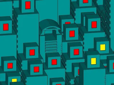 Temple 13 - The Watchers Temple 3D model