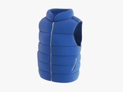 Puffer Vest 3D model buy