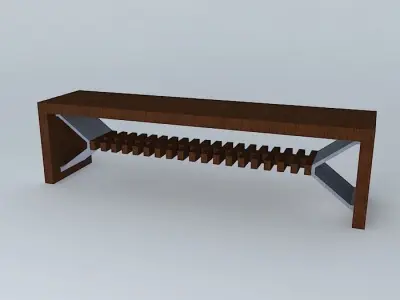 banco bench Free 3D model buy