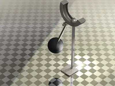 Pendulum and ball 3D model