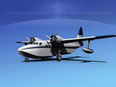 Grumman G-73 Mallard V11 3D model