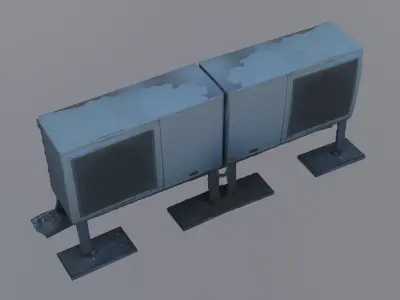 Aircondition Low-poly 3D model