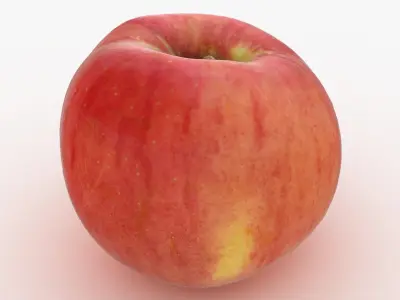Red Apple Set 3D model
