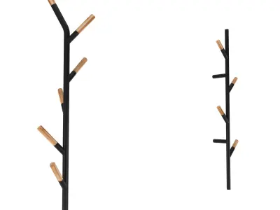 hanger two coat racks and coat stand Free 3D model