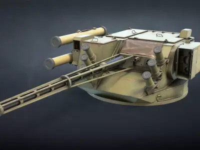 BM-7 Parus Fighting Module Low-poly 3D model