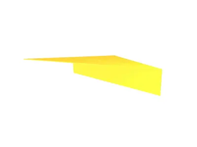 Paper Plane v4 005 Low-poly 3D model