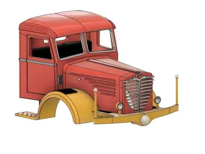 ORIGINAL BUESSING 8000 LKW TRUCK LASTWAGEN KAROSSERIE KABINE 3D print model