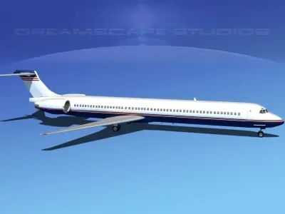Douglas MD-80 Corporate 1 3D model