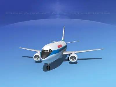 Boeing 737-300 Piedmont 3D model