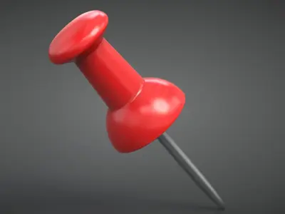 Push Pin 3D model