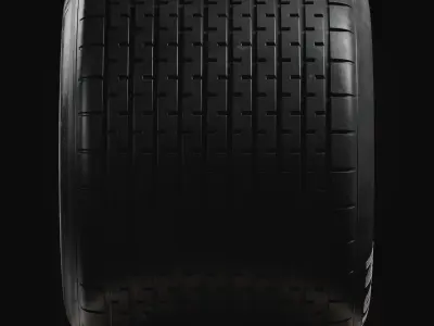 Avon Cut Wet Historic Tire Real World Details 3D model