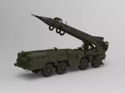 Rocket launcher Elbrus 3D model