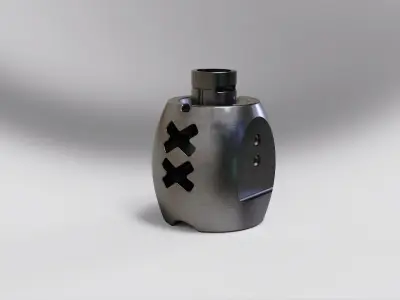 muzzle brake vol13 3D model