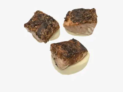 draft salad on skewer 3D model