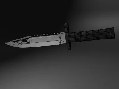 M9 Bayonet Combat  Knife Low-poly 3D model
