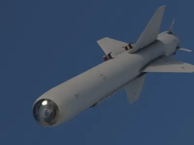 C-701T Air-to-Ground Missile Low-poly 3D model