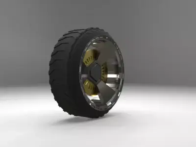 CAR TIRE 3D MODAL Free low-poly 3D model