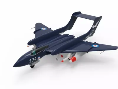 DH 110 Sea Vixen 3D model