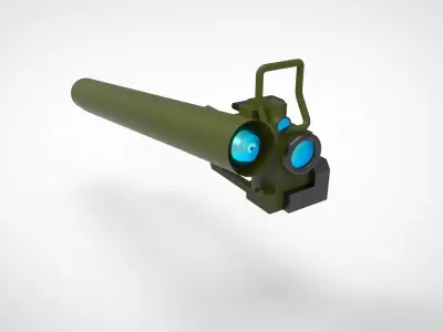 Anti-Tank Guided Missile Launcher 3D model
