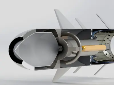 BrahMos Supersonic Cruise missile Realistic 3D 3D model