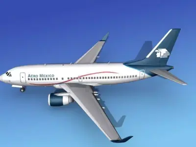 Boeing 737-700ER Aero Mexico 3D model