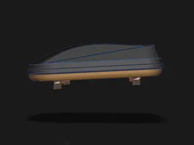 Roof Top Cargo Box Roof Box Cargo Box for Cars Trucks SUVs Vans 3D model